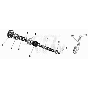 INGRANAGGIO MESSA IN MOTO (40.0529.0) - 34.00530.000