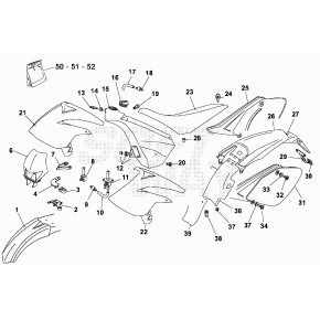 PARAFANGO ANT. RR MOTARD -BLU- - 25.14337.137