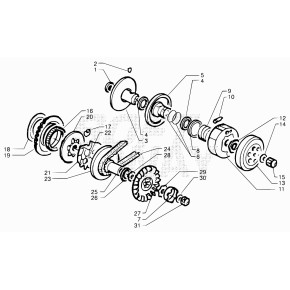 FRIZIONE CENTRIFUGA COMPLETA - 33.00310.000