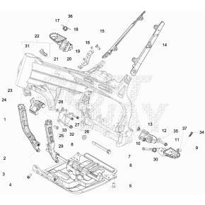 PIASTRINA ATTACCO CILINDRO SX/DX 125CC - 007.32.006.00.00
