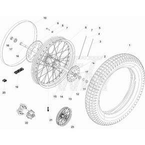 RUOTA POSTERIORE -P/MONT- EVO2T 200CC - 007.42.200.80.58