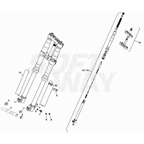 GAMBA SX COMPL. FORCELLA D.50 - 16.00998.000