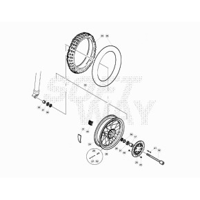 RUOTA ANTERIORE ALP4 - 018.41.000.00.57