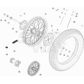 RUOTA POSTERIORE EVO 4T /300 - 008.42.100.00.58