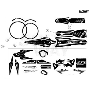 DECALCO EVO2T FACTORY -SERIE COMPL- - 007.43.591.80.00