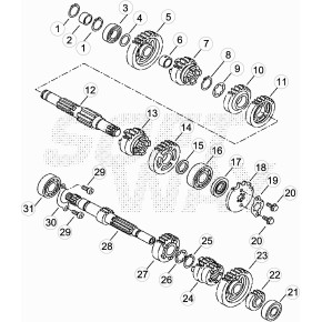 PIGNONE RINVIO Z 14 - 021.04.017.82.00