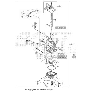 CARBURATORE COMPLETO XTRAINER 2T - 036.12.011.80.00