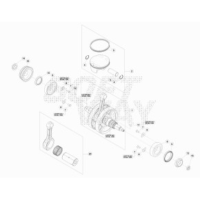 ALBERO MOTORE COMPLETO 350CC - 027.02.000.80.00