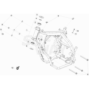 TELAIO ANT.RR/MOT.4T LC*NERO*RICAMBI - 021.31.000.80.26