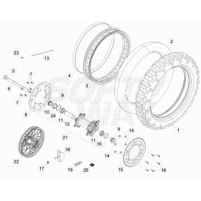 RUOTA POST. RR 2T /300CC - 026.42.000.00.59