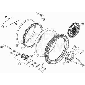 RUOTA ANT. RR 50CC STANDARD - 024.41.020.00.57
