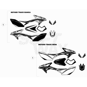 DECALCO RR50 MOT.TRACK -SERIE- X BIANCO - 024.43.057.00.51