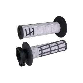 Manopole Lock-ON ODI V2 Emig 2.0 - Bianco/grafite - MNL1707WG