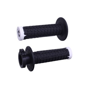 Manopole Lock-ON ODI V2 nomad - Nero/bianco - MNL1709NB