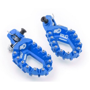 Pedane Alluminio S3 Hard Rock BLU KTM HUSQVARNA GAS GAS 2024-2027