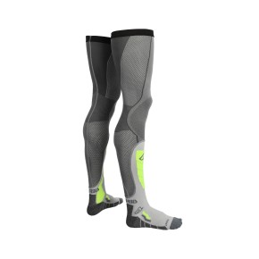 CALZA X-LEG PRO VENTED GRIGIO/GIALLO 2