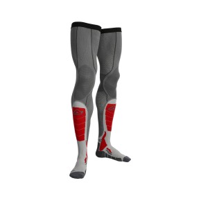 CALZA X-LEG PRO VENTED GRIGIO/ROSSO