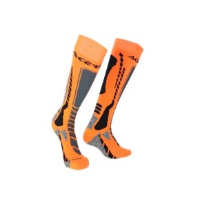 CALZA MX PRO NERO/ARANCIO