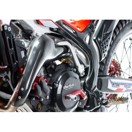 Protezione in carbonio per collettore di scarico Jitsie per Beta Evo/Evo Factory 2T 200–300 2015–2023