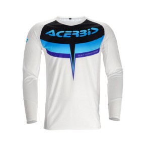 MAGLIA ACERBIS MX TRACK 2.0 BLU/BIANCO