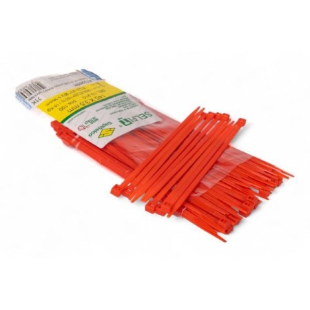 Fascette di cablaggio in nylon - Lunghezza 140mm, larghezza 3,5mm (100 pezzi)