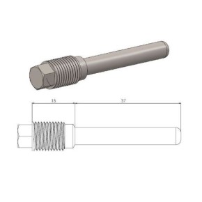 Perno pinza freno NISSIN Beta RR (13-26) ANTERIORE