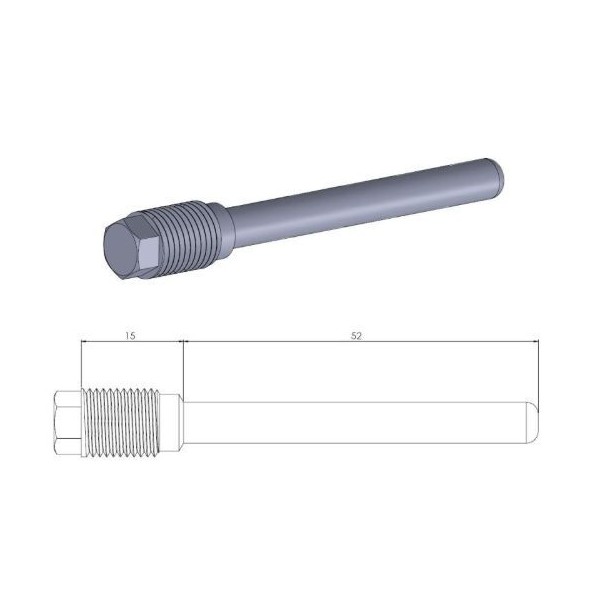 Perno pinza freno NISSIN Beta RR (13-26) POSTERIORE