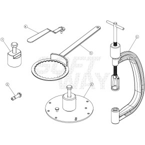 CHIAVE PER ALBERO POMPA ACQUA - 01.00041.000