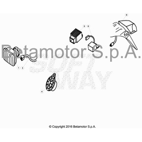FANALINO POST. A LED COMPL. RR 4T - 15.01769.800