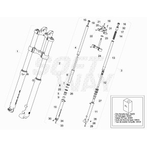 GAMBA DESTRA FORCELLA EVO - 007.34.270.00.57