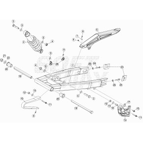 AMMORTIZZATORE RR 50CC END.STD / MOTARD - 024.33.002.00.00