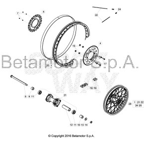 CORONA MOT.TRACK 50CC Z 50 1/21/4-ROSSA - 12.89627.053