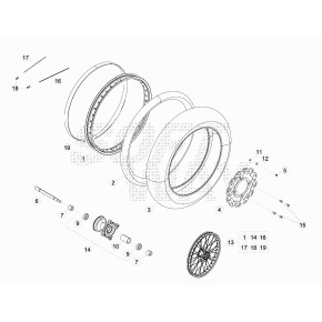 CAMERA TR4 /300 RUOTA ANTERIORE - 12.18104.000