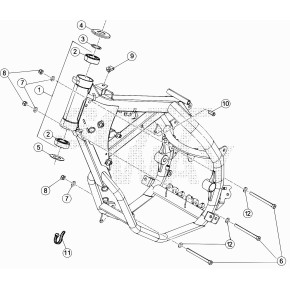 TELAIO ANT. RR 5OCC MOTARD -RICAMBI- - 024.31.301.80.26