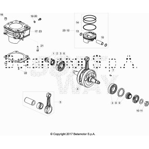 CILINDRO/PISTONE D84 - 001.02.003.80.00