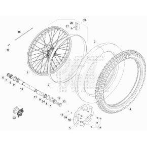 RUOTA ANTERIORE - 031.41.044.00.59
