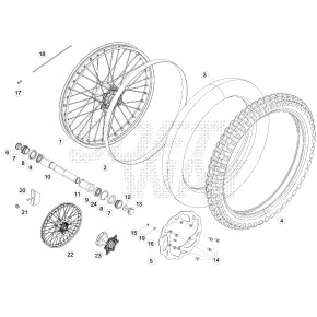 RUOTA ANTERIORE RR 2T/4T - 031.41.000.00.59