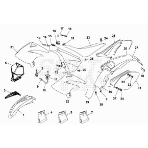 DECALCO CICL.SKULL MOTARD -SERIE - 014.43.830.80.00