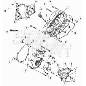COPERCHIO VOLANO RR 4T LC - 021.01.013.00.00