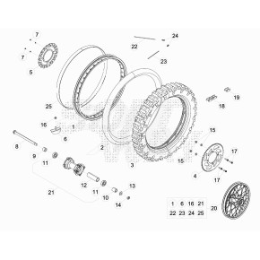 MOZZO POSTERIORE DIAMANTATO COMPL. - 021.42.001.80.00