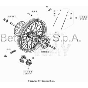 RUOTA POSTERIORE - 007.42.701.00.58