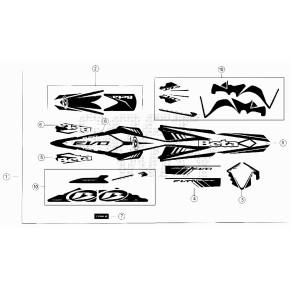 DECALCO EVO -CILINDRATA-250CC 4T- - 007.43.698.60.00