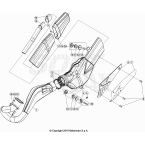 SILENZIATORE COMPL.EVO2T /300 FACT'13 - 007.37.430.80.00