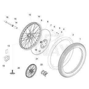RUOTA ANT. EVO 2T 300CC - 007.41.200.00.58