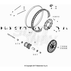 RUOTA ANTERIORE - 021.41.122.00.59