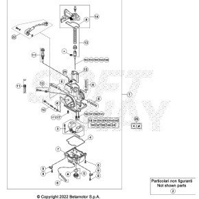 CARBURATORE COMPLETO XTRAINER 2T - 036.12.011.82.00