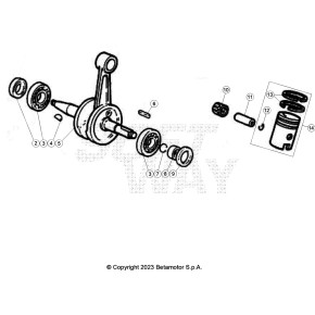 PISTONE MOTORE D40,3 - 046.02.003.00.00