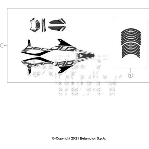 DECALCO CERCHI ENDURO RR 2T - 046.43.013.82.00