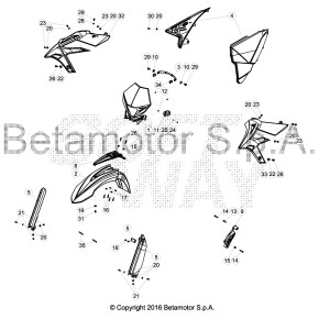 FIANCHETTO SERBATOIO DX -BIANCO- - 036.43.002.10.51