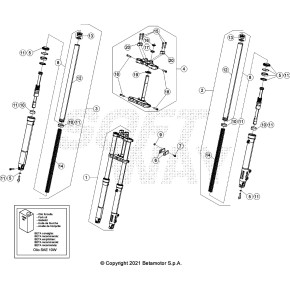 FORCELLA COMPLETA D37 RR 2T - 046.34.003.80.00